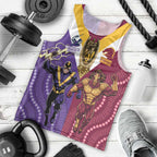 Storm And Broncos Rugby Custom Men Tank Top Melbourne Brisbane Final Together Mascots Style - Aussie Hoodie