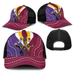 Storm And Broncos Rugby Mesh Trucker Cap Melbourne Brisbane Final Together Mascots Style - Aussie Hoodie