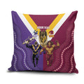 Storm And Broncos Rugby Custom Pillow Cover Melbourne Brisbane Final Together Mascots Style - Aussie Hoodie
