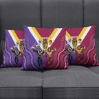 Storm And Broncos Rugby Custom Pillow Cover Melbourne Brisbane Final Together Mascots Style - Aussie Hoodie
