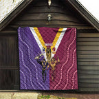 Storm And Broncos Rugby Custom Quilt Melbourne Brisbane Final Together Mascots Style - Aussie Hoodie