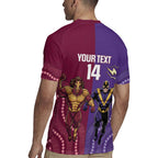 Storm And Broncos Rugby Custom Rugby Jersey Melbourne Brisbane Final Together Mascots Style - Aussie Hoodie