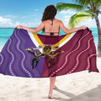 Storm And Broncos Rugby Custom Sarong Melbourne Brisbane Final Together Mascots Style - Aussie Hoodie