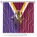 Storm And Broncos Rugby Custom Shower Curtain Melbourne Brisbane Final Together Mascots Style - Aussie Hoodie