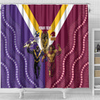 Storm And Broncos Rugby Custom Shower Curtain Melbourne Brisbane Final Together Mascots Style - Aussie Hoodie