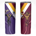 Storm And Broncos Rugby Custom Skinny Tumbler Melbourne Brisbane Final Together Mascots Style - Aussie Hoodie