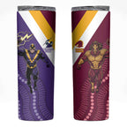 Storm And Broncos Rugby Custom Skinny Tumbler Melbourne Brisbane Final Together Mascots Style - Aussie Hoodie