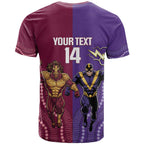 Storm And Broncos Rugby Custom T Shirt Melbourne Brisbane Final Together Mascots Style - Aussie Hoodie
