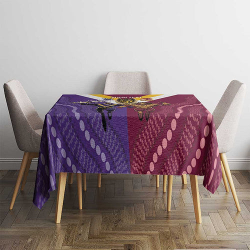 Storm And Broncos Rugby Custom Tablecloth Melbourne Brisbane Final Together Mascots Style - Aussie Hoodie