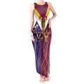 Storm And Broncos Rugby Custom Tank Maxi Dress Melbourne Brisbane Final Together Mascots Style - Aussie Hoodie