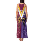 Storm And Broncos Rugby Custom Tank Maxi Dress Melbourne Brisbane Final Together Mascots Style - Aussie Hoodie