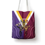 Storm And Broncos Rugby Custom Tote Bag Melbourne Brisbane Final Together Mascots Style - Aussie Hoodie