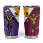 Storm And Broncos Rugby Custom Tumbler Cup Melbourne Brisbane Final Together Mascots Style - Aussie Hoodie