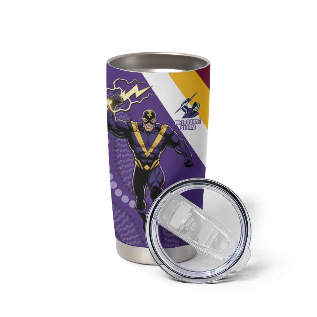 Storm And Broncos Rugby Custom Tumbler Cup Melbourne Brisbane Final Together Mascots Style - Aussie Hoodie