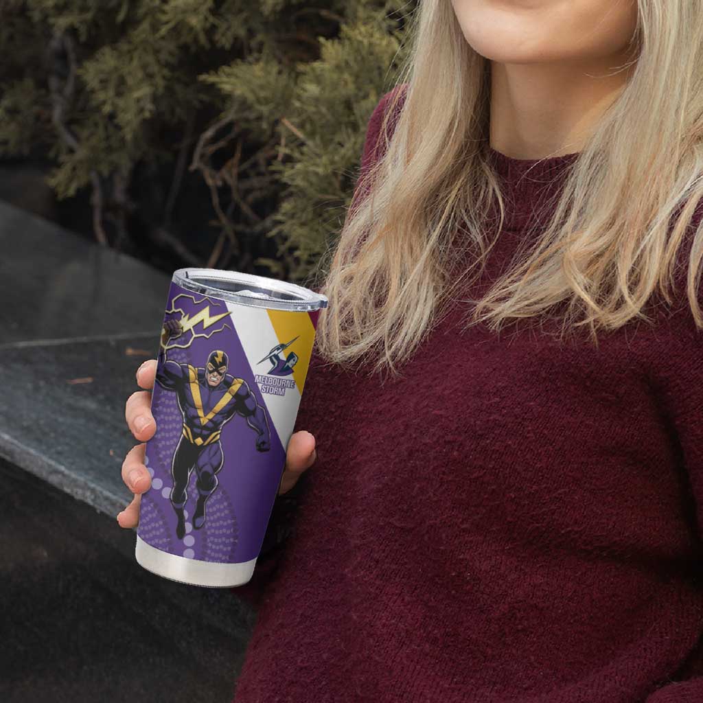 Storm And Broncos Rugby Custom Tumbler Cup Melbourne Brisbane Final Together Mascots Style - Aussie Hoodie