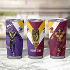 Storm And Broncos Rugby Custom Tumbler Cup Melbourne Brisbane Final Together Mascots Style - Aussie Hoodie