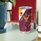 Storm And Broncos Rugby Custom Tumbler Cup Melbourne Brisbane Final Together Mascots Style - Aussie Hoodie