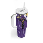 Storm And Broncos Rugby Custom Tumbler With Handle Melbourne Brisbane Final Together Mascots Style - Aussie Hoodie
