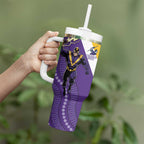Storm And Broncos Rugby Custom Tumbler With Handle Melbourne Brisbane Final Together Mascots Style - Aussie Hoodie