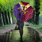 Storm And Broncos Rugby Custom Umbrella Melbourne Brisbane Final Together Mascots Style - Aussie Hoodie