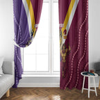 Storm And Broncos Rugby Custom Window Curtain Melbourne Brisbane Final Together Mascots Style - Aussie Hoodie