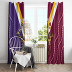 Storm And Broncos Rugby Custom Window Curtain Melbourne Brisbane Final Together Mascots Style - Aussie Hoodie