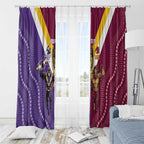 Storm And Broncos Rugby Custom Window Curtain Melbourne Brisbane Final Together Mascots Style - Aussie Hoodie