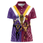 Storm And Broncos Rugby Custom Women Polo Shirt Melbourne Brisbane Final Together Mascots Style - Aussie Hoodie