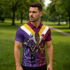 Storm And Broncos Rugby Custom Zipper Polo Shirt Melbourne Brisbane Final Together Mascots Style - Aussie Hoodie