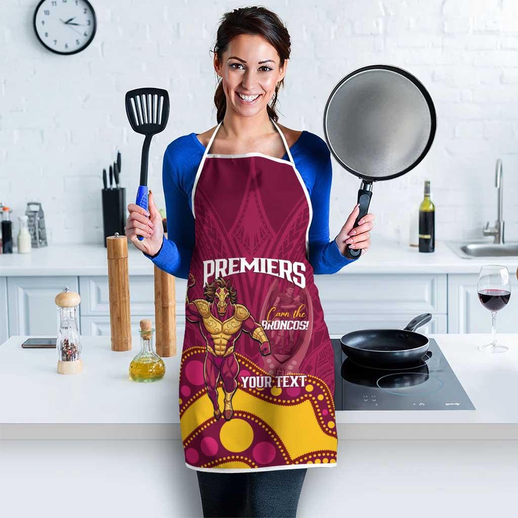 NRL Broncos Rugby Custom Apron Premiers Trophy Carn The Bronx - Aussie Hoodie