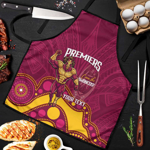 NRL Broncos Rugby Custom Apron Premiers Trophy Carn The Bronx - Aussie Hoodie