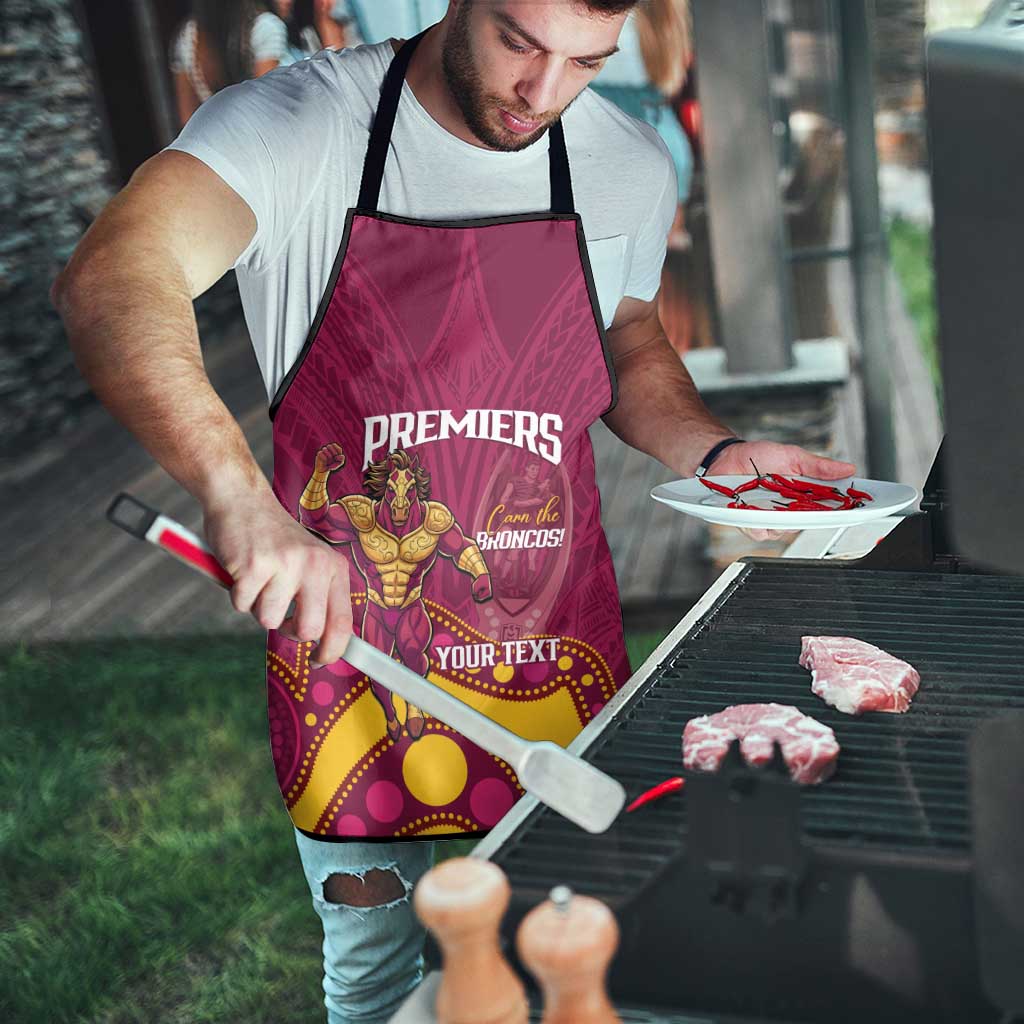 NRL Broncos Rugby Custom Apron Premiers Trophy Carn The Bronx - Aussie Hoodie