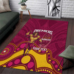 NRL Broncos Rugby Custom Area Rug Premiers Trophy Carn The Bronx - Aussie Hoodie