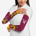 NRL Broncos Rugby Custom Arm Sleeves Premiers Trophy Carn The Bronx - Aussie Hoodie