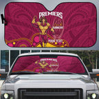 NRL Broncos Rugby Custom Auto Sun Shade Premiers Trophy Carn The Bronx - Aussie Hoodie