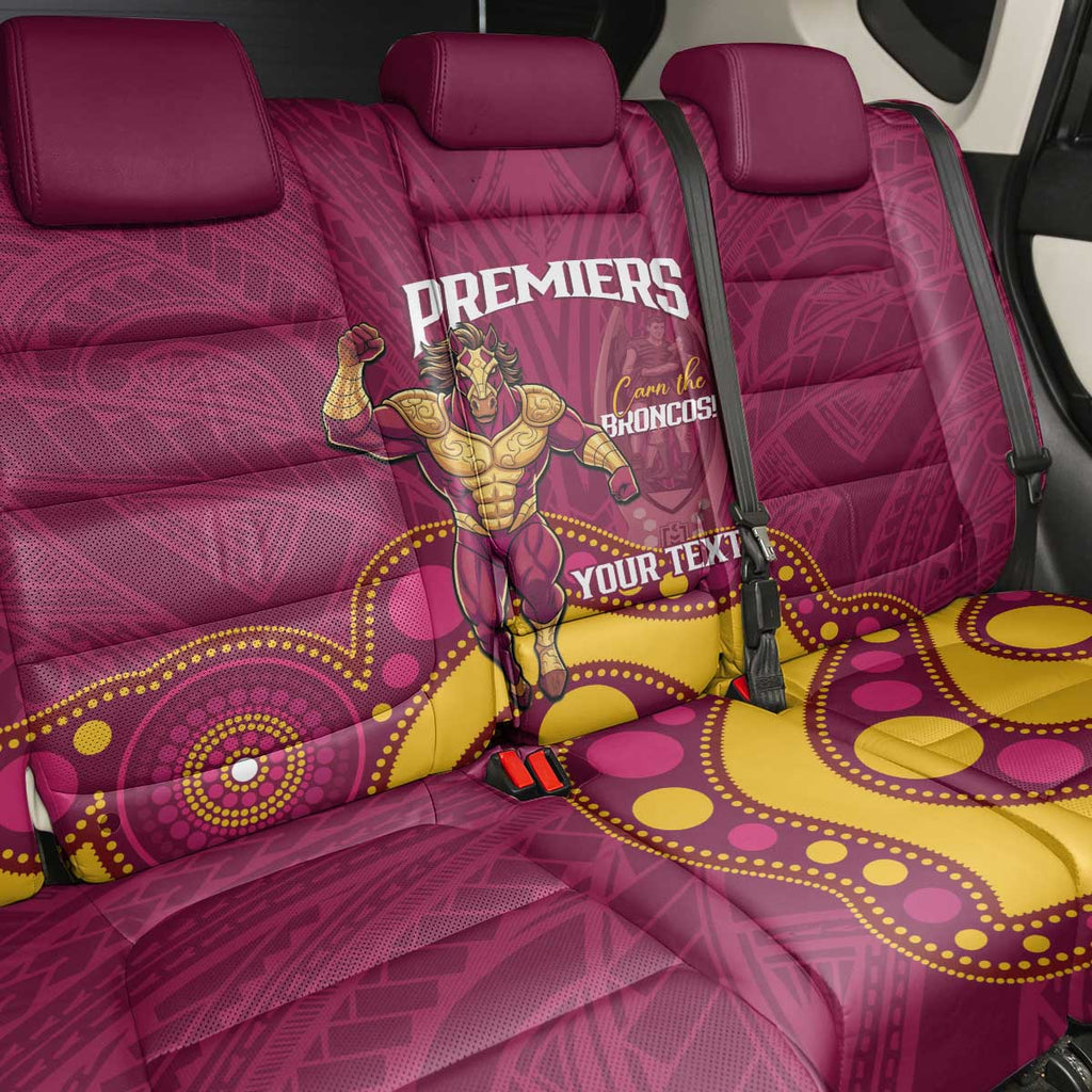 NRL Broncos Rugby Custom Back Car Seat Cover Premiers Trophy Carn The Bronx - Aussie Hoodie
