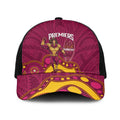 NRL Broncos Rugby Baseball Net Cap Premiers Trophy Carn The Bronx - Aussie Hoodie