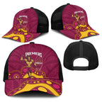 NRL Broncos Rugby Baseball Net Cap Premiers Trophy Carn The Bronx - Aussie Hoodie