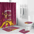 NRL Broncos Rugby Custom Bathroom Set Premiers Trophy Carn The Bronx - Aussie Hoodie