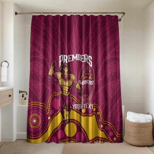 NRL Broncos Rugby Custom Bathroom Set Premiers Trophy Carn The Bronx - Aussie Hoodie