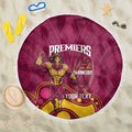 NRL Broncos Rugby Custom Beach Blanket Premiers Trophy Carn The Bronx - Aussie Hoodie