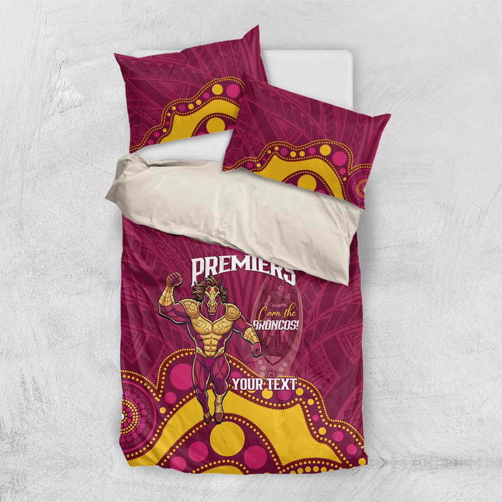 NRL Broncos Rugby Custom Bedding Set Premiers Trophy Carn The Bronx - Aussie Hoodie