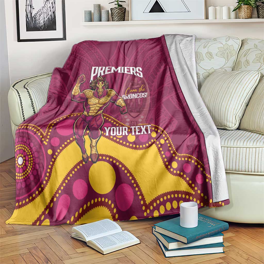 NRL Broncos Rugby Custom Blanket Premiers Trophy Carn The Bronx - Aussie Hoodie