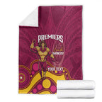 NRL Broncos Rugby Custom Blanket Premiers Trophy Carn The Bronx - Aussie Hoodie