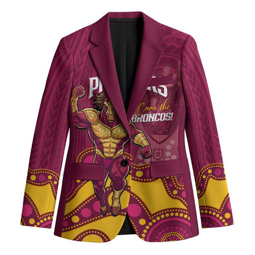 NRL Broncos Rugby Custom Blazer Premiers Trophy Carn The Bronx - Aussie Hoodie
