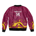 NRL Broncos Rugby Custom Bomber Jacket Premiers Trophy Carn The Bronx - Aussie Hoodie