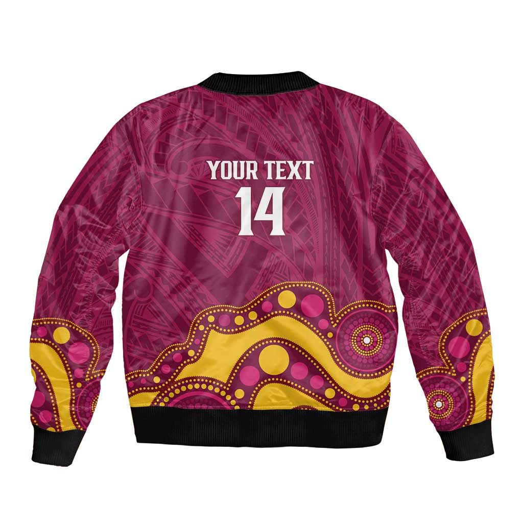 NRL Broncos Rugby Custom Bomber Jacket Premiers Trophy Carn The Bronx - Aussie Hoodie