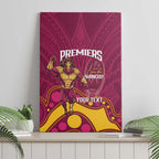 NRL Broncos Rugby Custom Canvas Wall Art Premiers Trophy Carn The Bronx - Aussie Hoodie