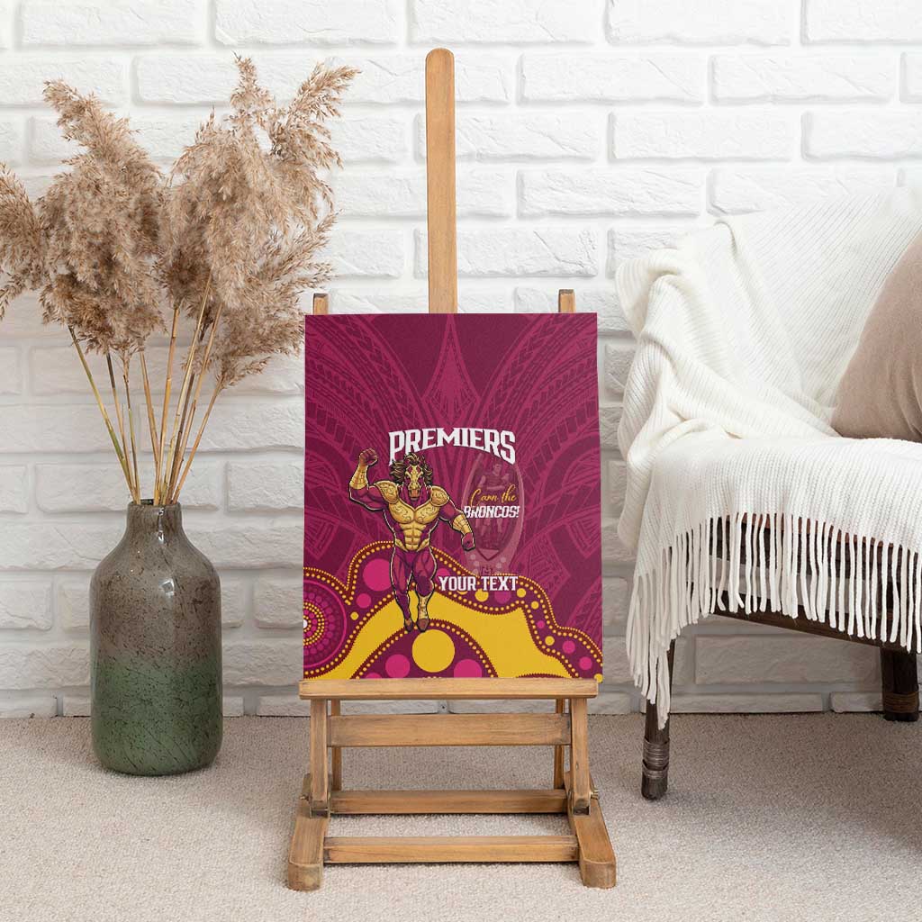 NRL Broncos Rugby Custom Canvas Wall Art Premiers Trophy Carn The Bronx - Aussie Hoodie