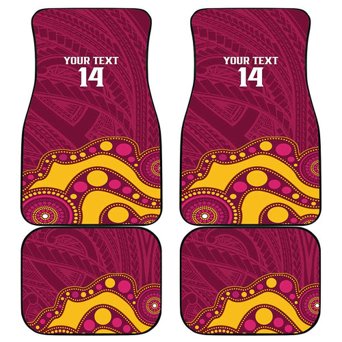 NRL Broncos Rugby Custom Car Mats Premiers Trophy Carn The Bronx - Aussie Hoodie